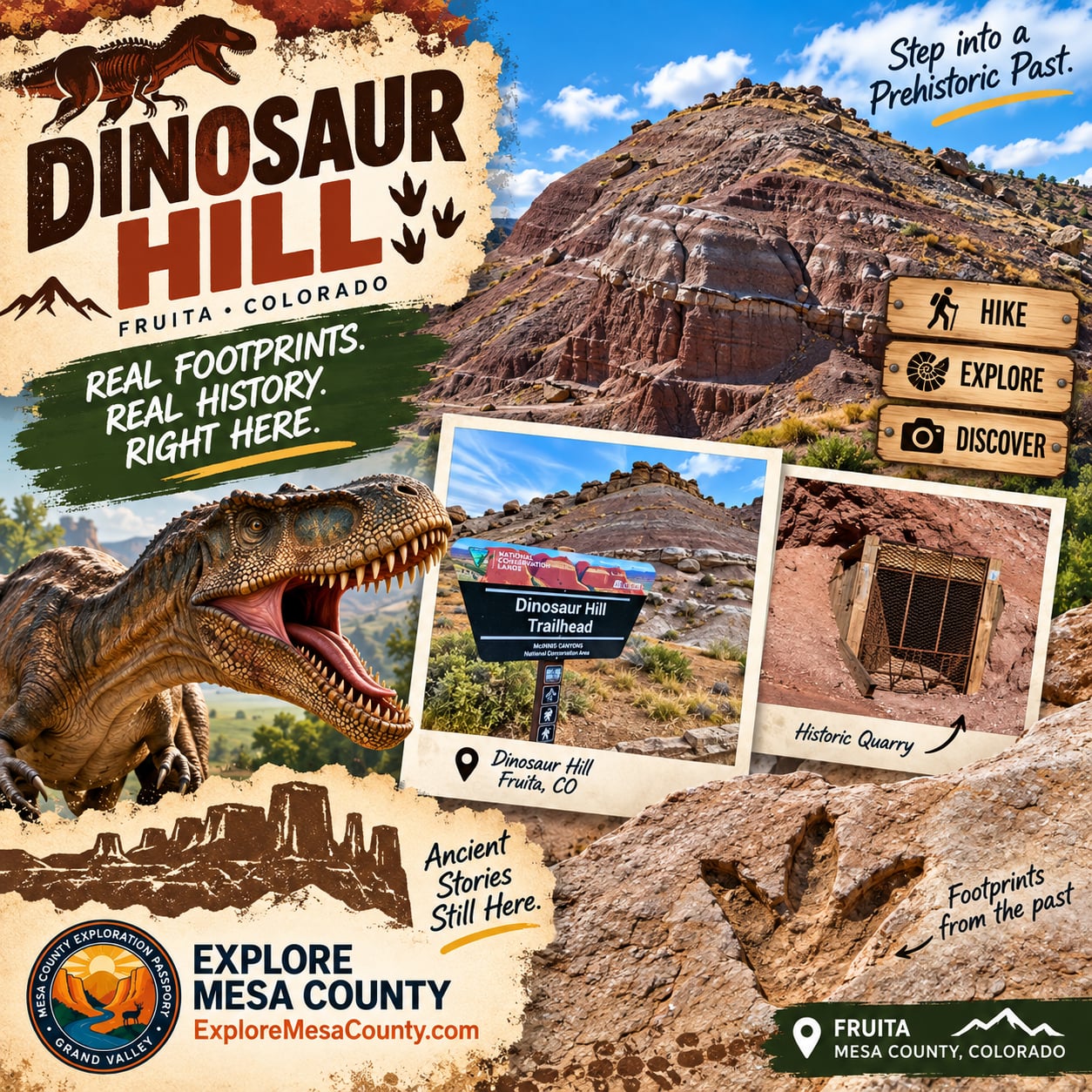 Dinosaur Hill Trailhead in Fruita, Colorado, part of the McInnis Canyons National Conservation Area